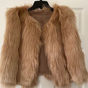 Code❤️ Faux Fur Womens Vest Sz L